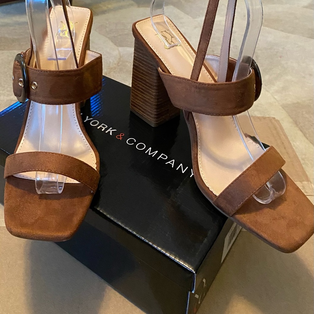 New York & Company June Stack Heel